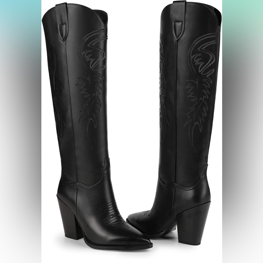 NIB ISNOM knee high western boots size 11.